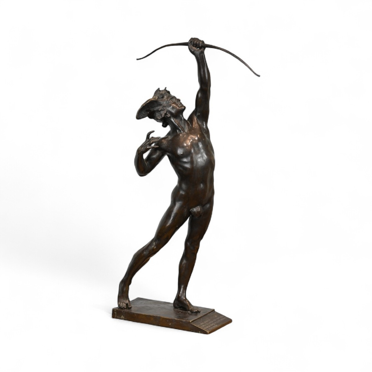 Emilio Bisi - Figura in Bronzo di Arciere - Inizio XX Secolo